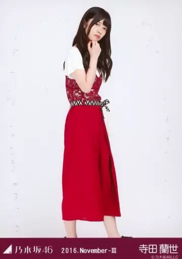 中古】生写真(乃木坂46) 寺田蘭世/全身(足見切れ)・ボルドー/「2016