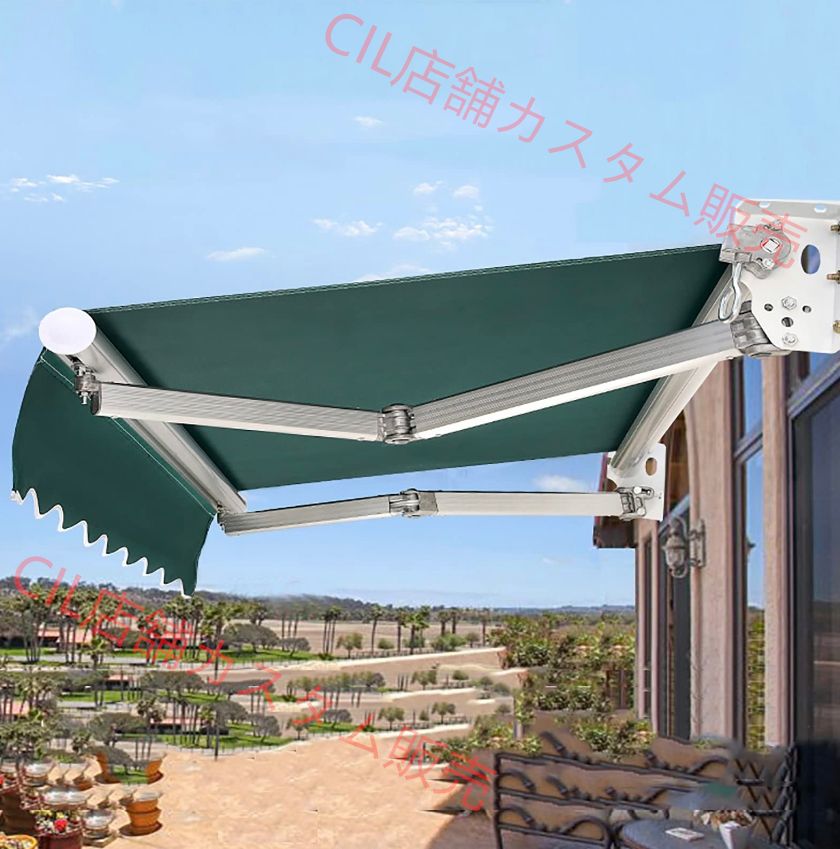 オーニングテント 2m/2.5m/3m/4m/5m 引き込み式オーニング