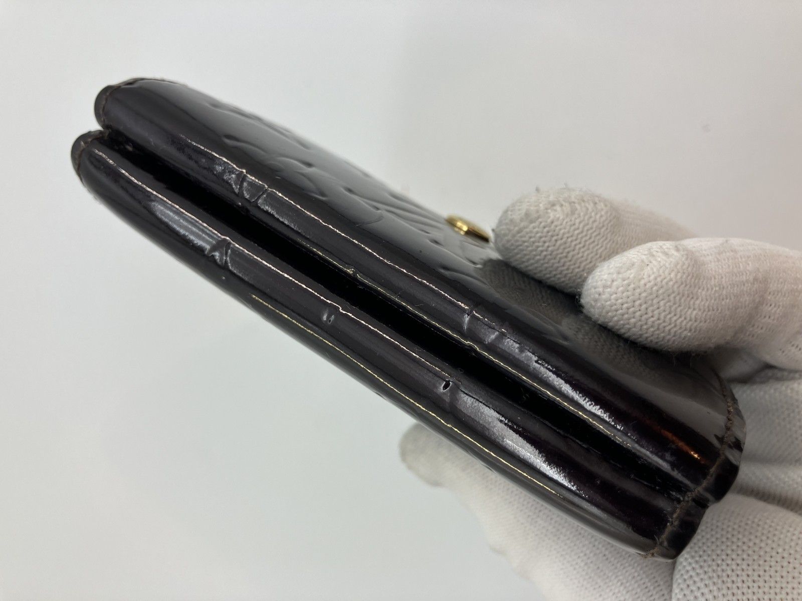 ルイヴィトン ヴェルニ Wホック コンパクト2つ折り財布 11×10cm