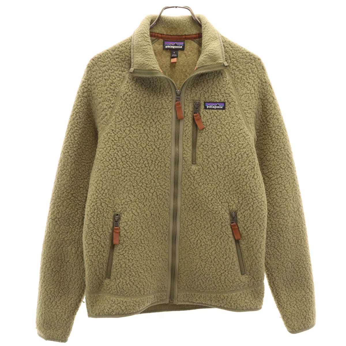 patagonia パタゴニア 19AW レトロパイル ジャケット S カーキ フリースジャケット 22801FA19 メンズ 古着