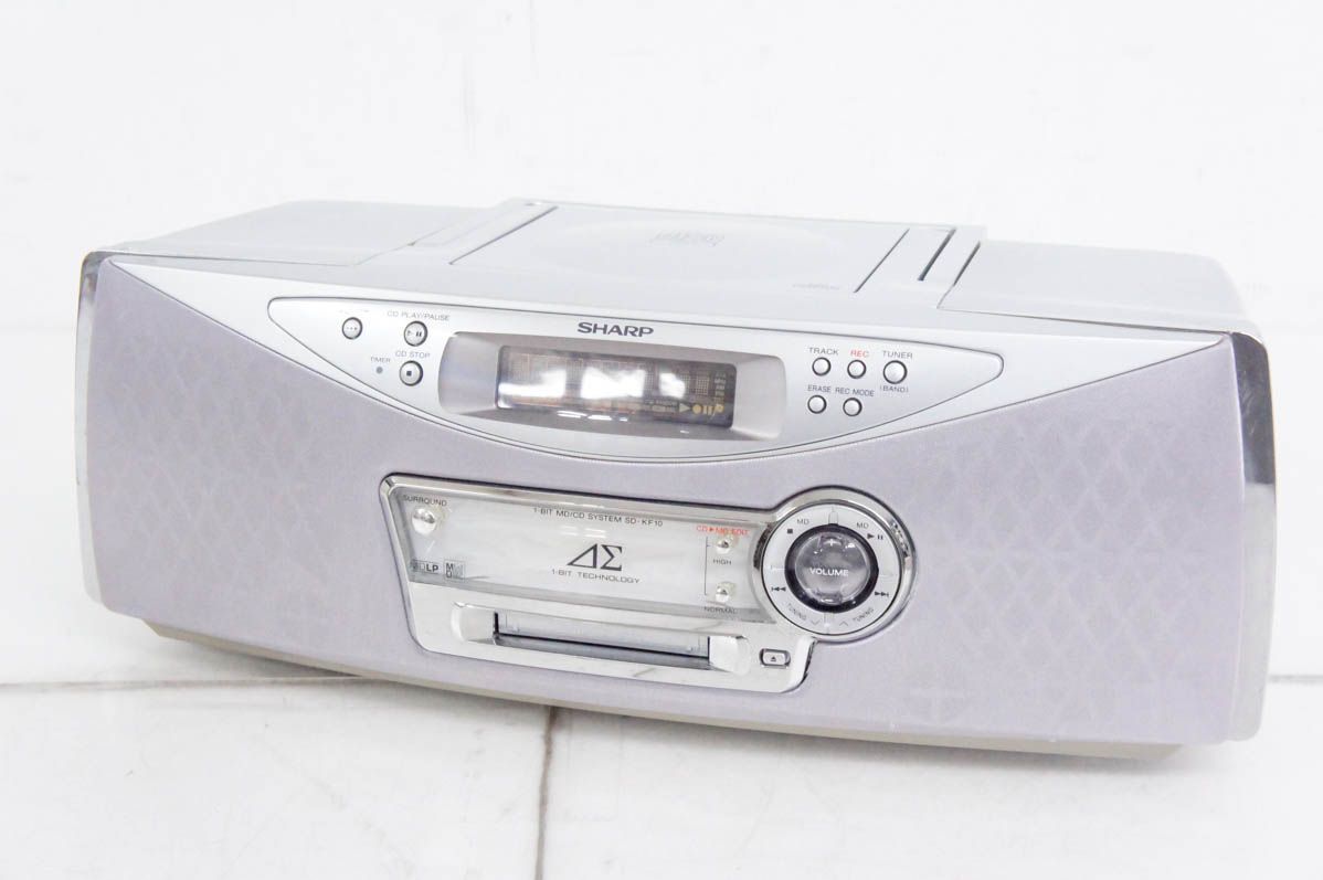 SHARP 1ビット MDCDシステム シャープ SD-FX20 動作品 1ビットMD⁄CD
