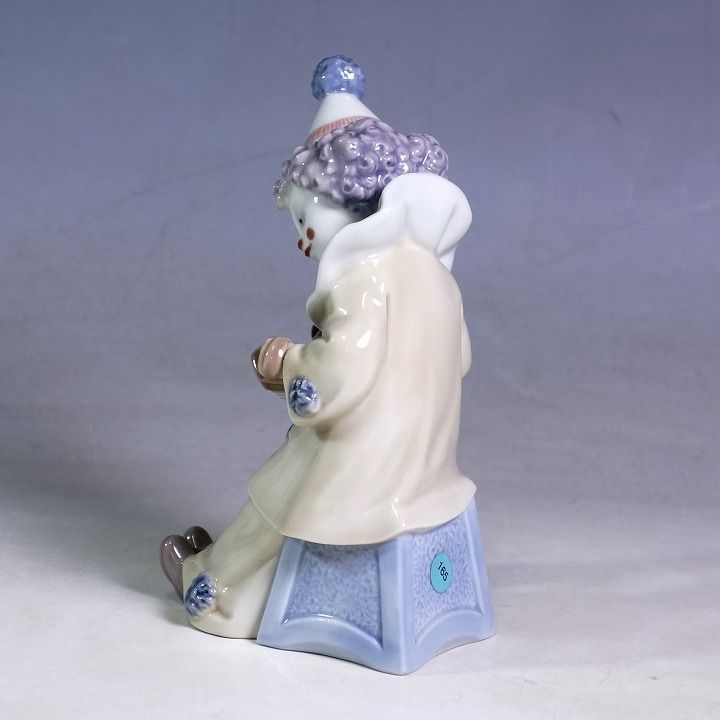 リヤドロ LLADRO アコーディオンを持つピエロ 約15cm フィギュリン 犬