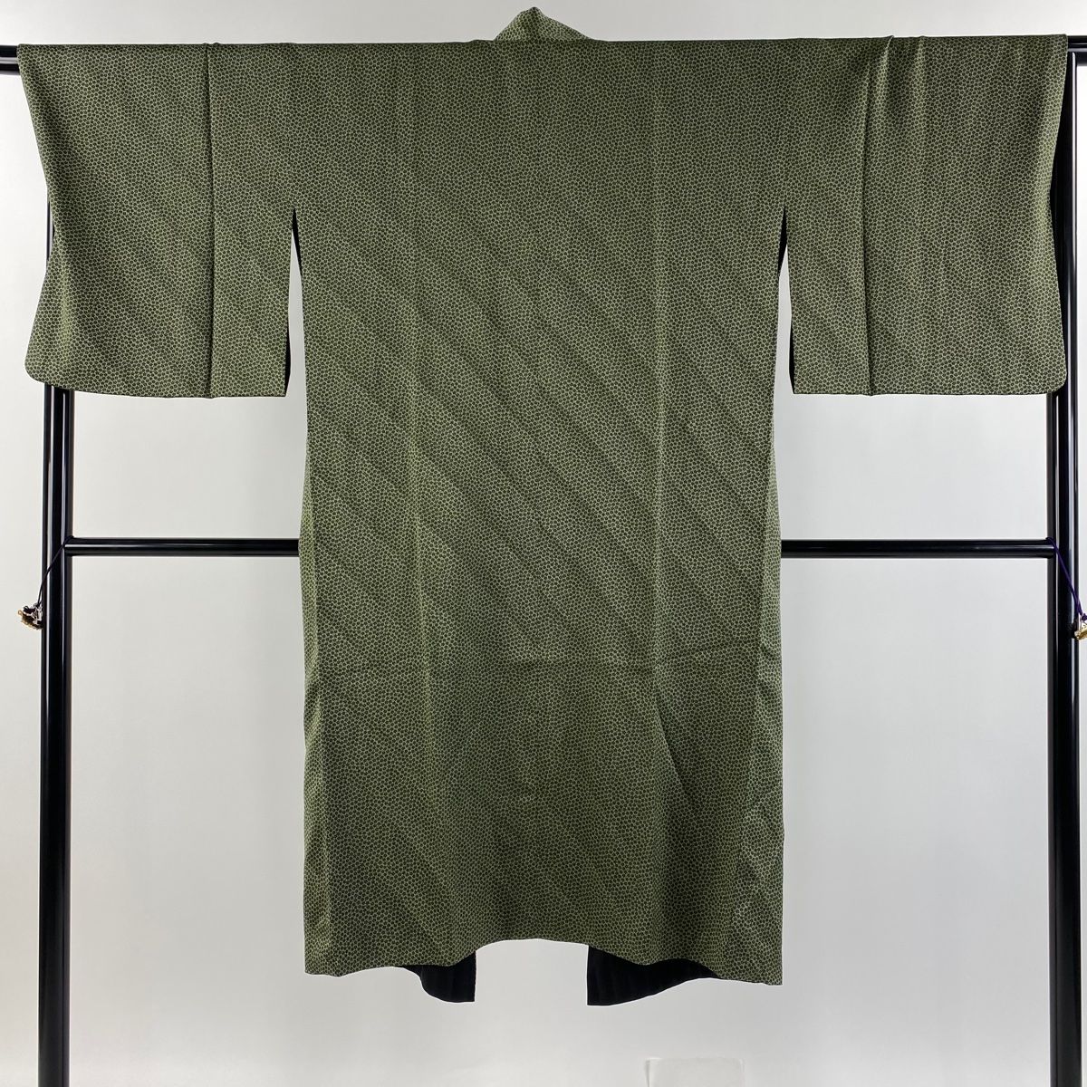 道中着 身丈119.5cm 裄丈67cm M 斉藤三才 和装コート リバーシブル  