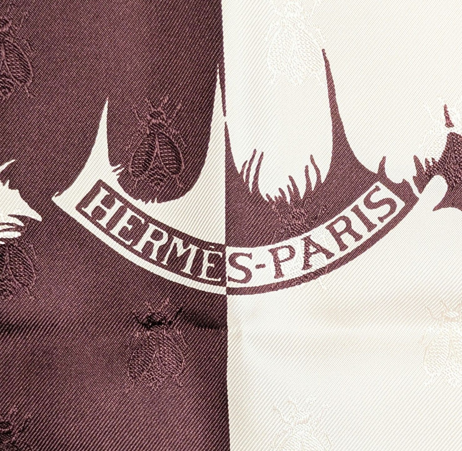 美品】HERMES エルメス カレ90 BRAZIL ブラジル タトゥアージュ 刺繍