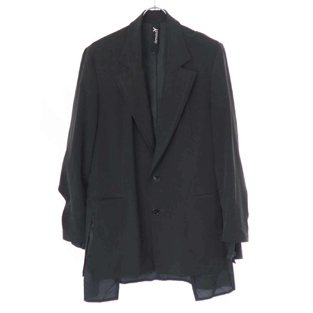 Ground Y グラウンド ワイ 20SS CREPE de CHINE DOUBLE JACKET ダブル 