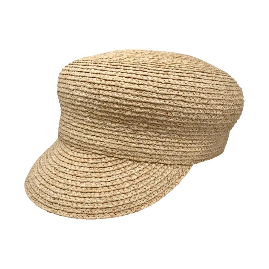 ☆E3918 エルメス 帽子 キャスケット ガラテ 58サイズ ラフィア