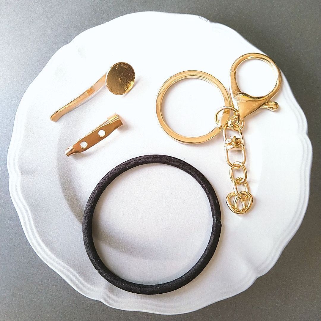 【Aー513】レジン ヘアゴム Aー513】レジン ヘアゴム