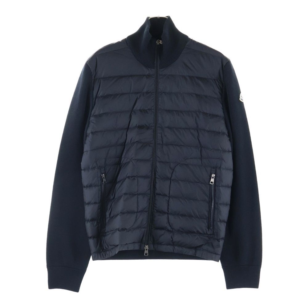 MONCLER モンクレール CARDIGAN TRICOT F20919B50700 ニット切替 カーディガン ダウンジャケット ブラック