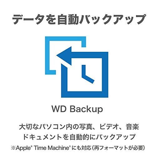 1TB WD ポータブルHDD 1TB USB3.0 ホワイト 暗号化 パスワード保護 3