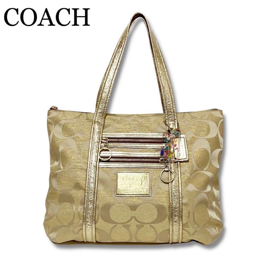 メーカー直売 COACH コーチ新品やや傷ありも美品シグネチャー柄2way