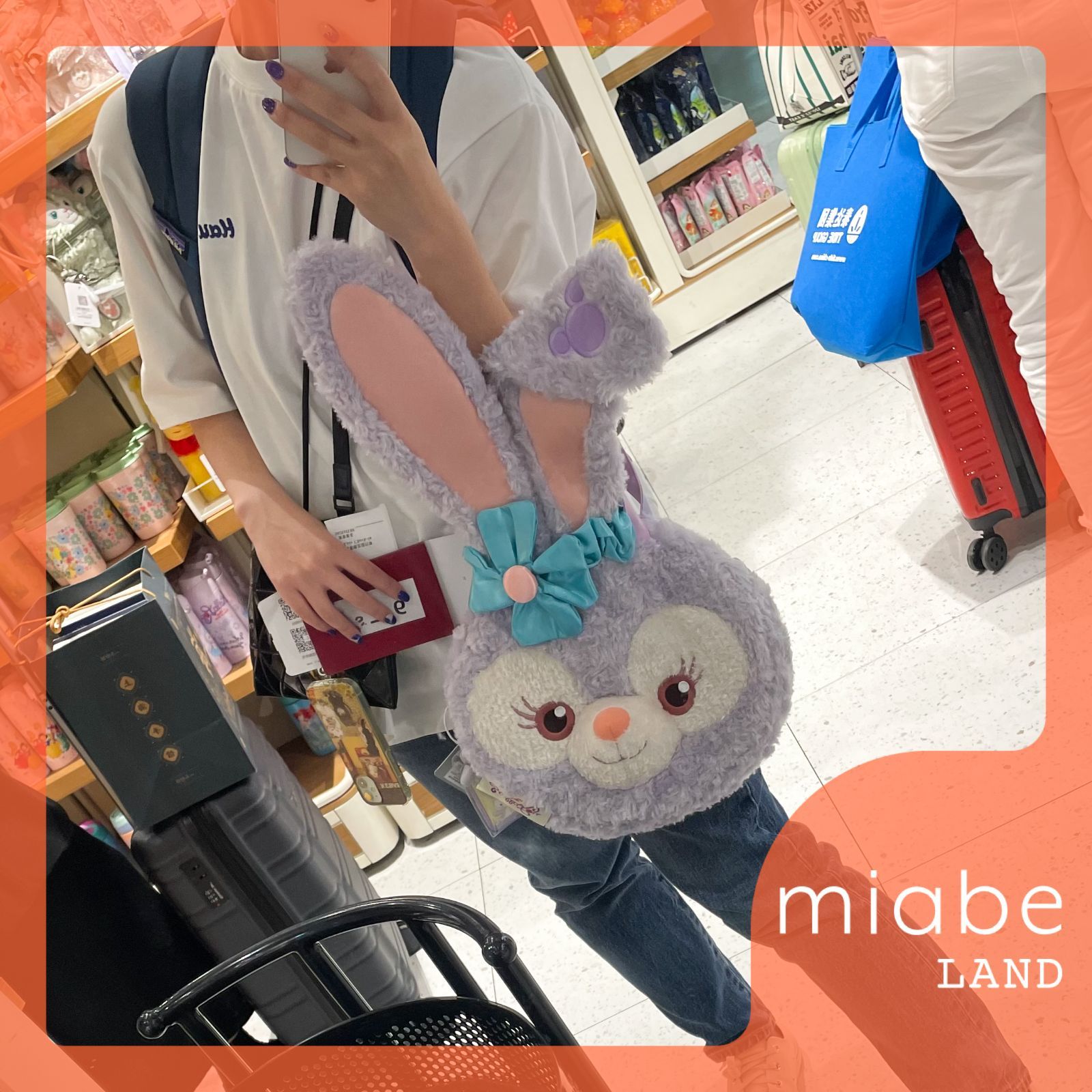 上海ディズニー 2025春日 ダッフィー&シェリーメイ キーホルダー 上海