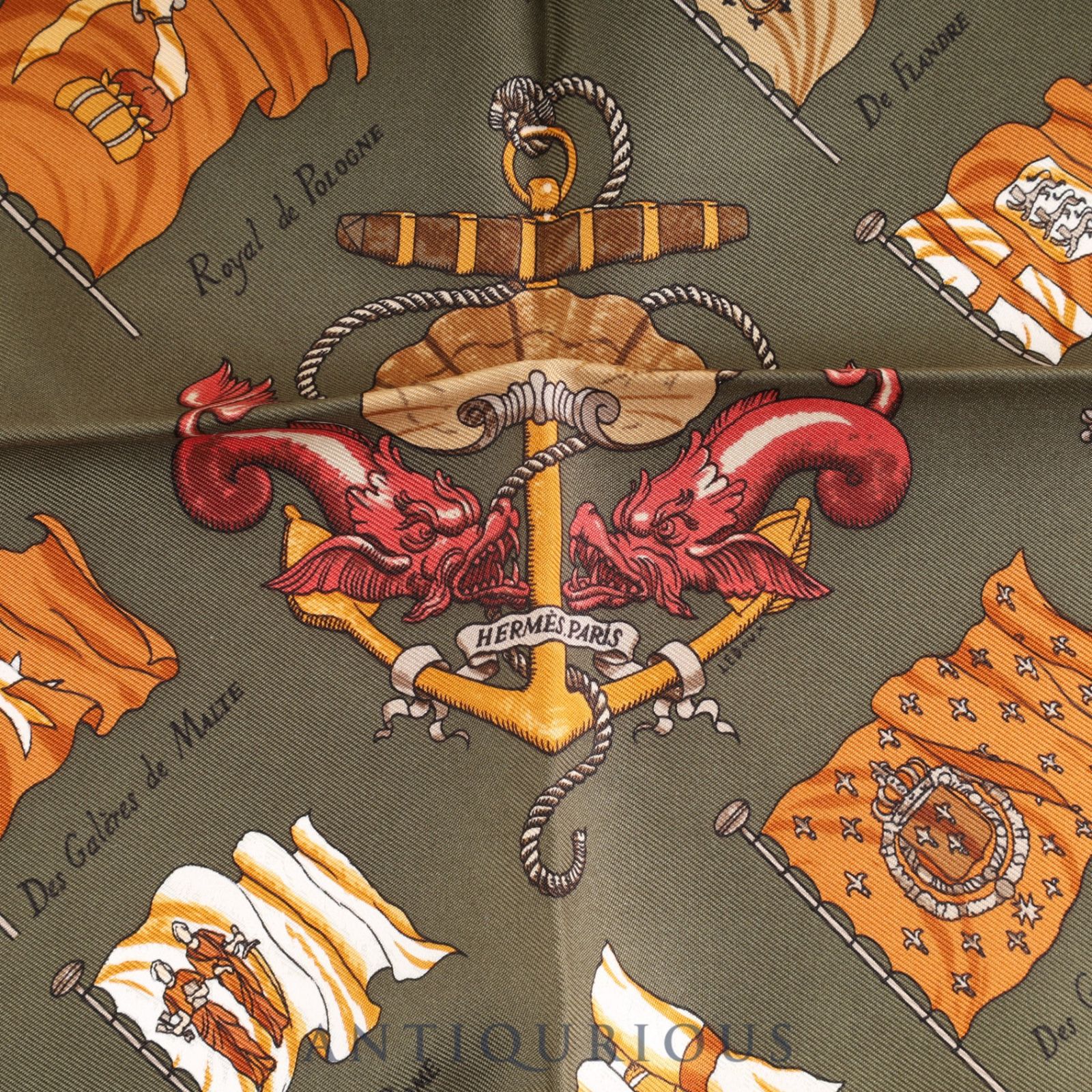 エルメス HERMES スカーフ ガヴロッシュ 船旗 PAVOIS プチカレ