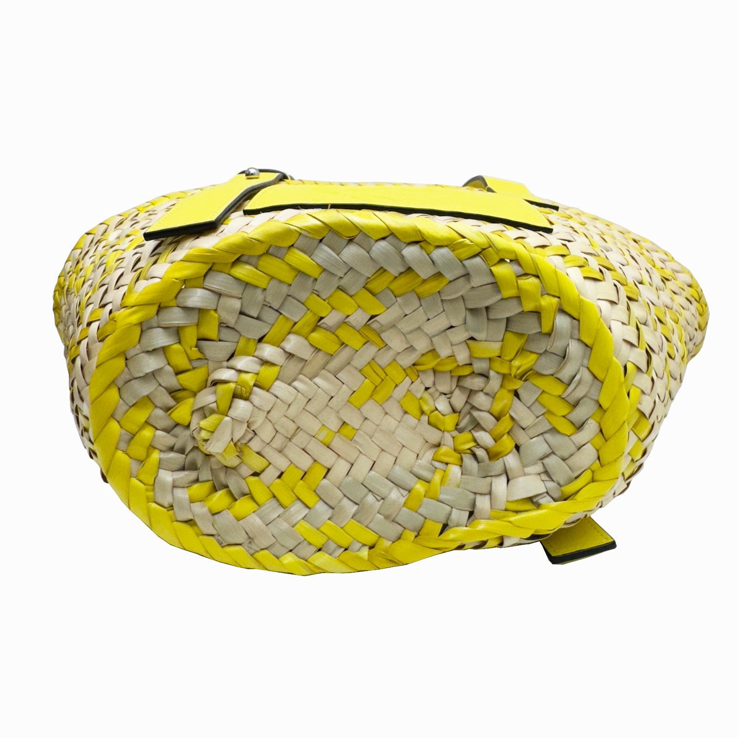 LOEWE ロゴ入りイエローかごバッグ LOEWE イエロー かごバッグ Loewe