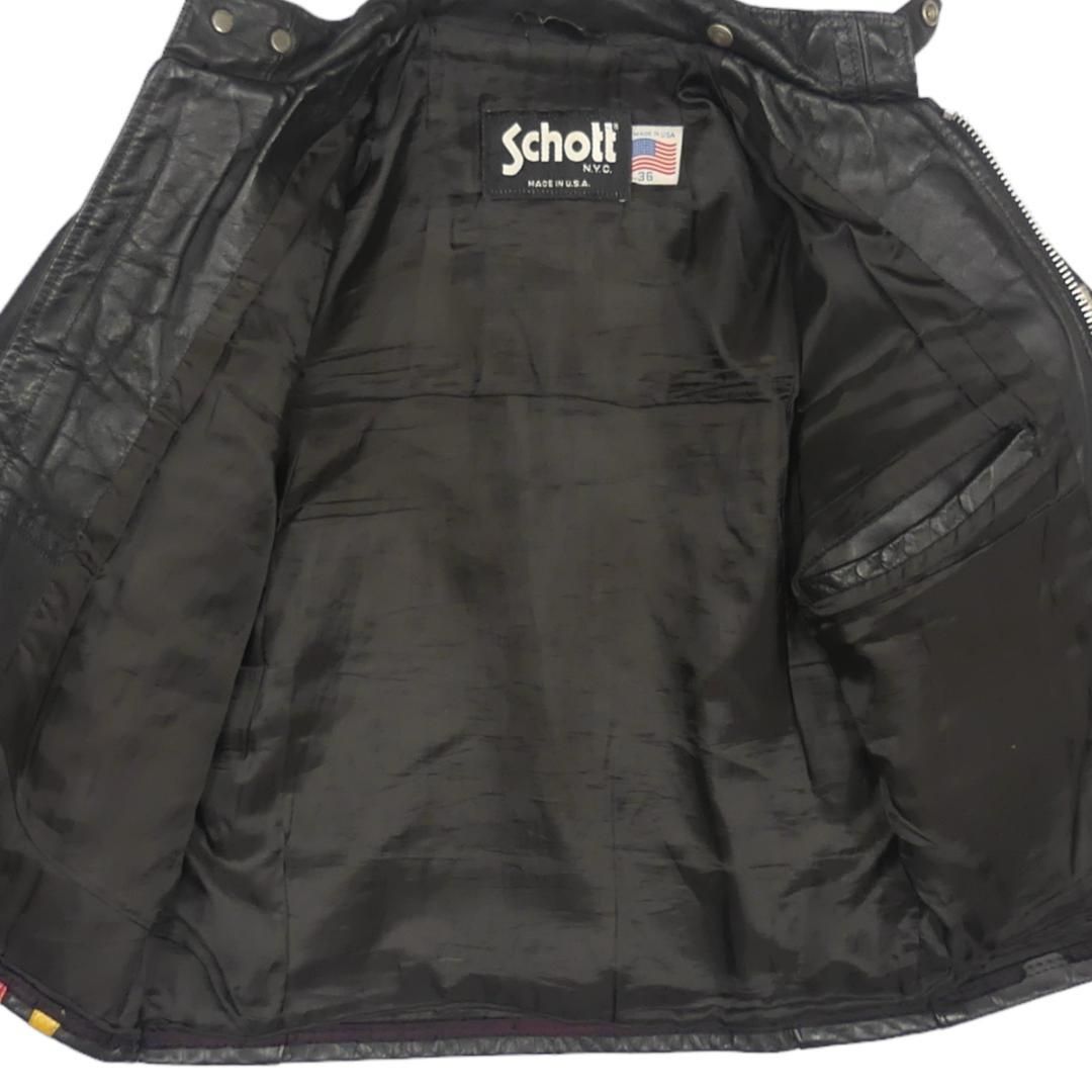 Schott 36 ショット S ライダースジャケット シングル HH9525 Schott