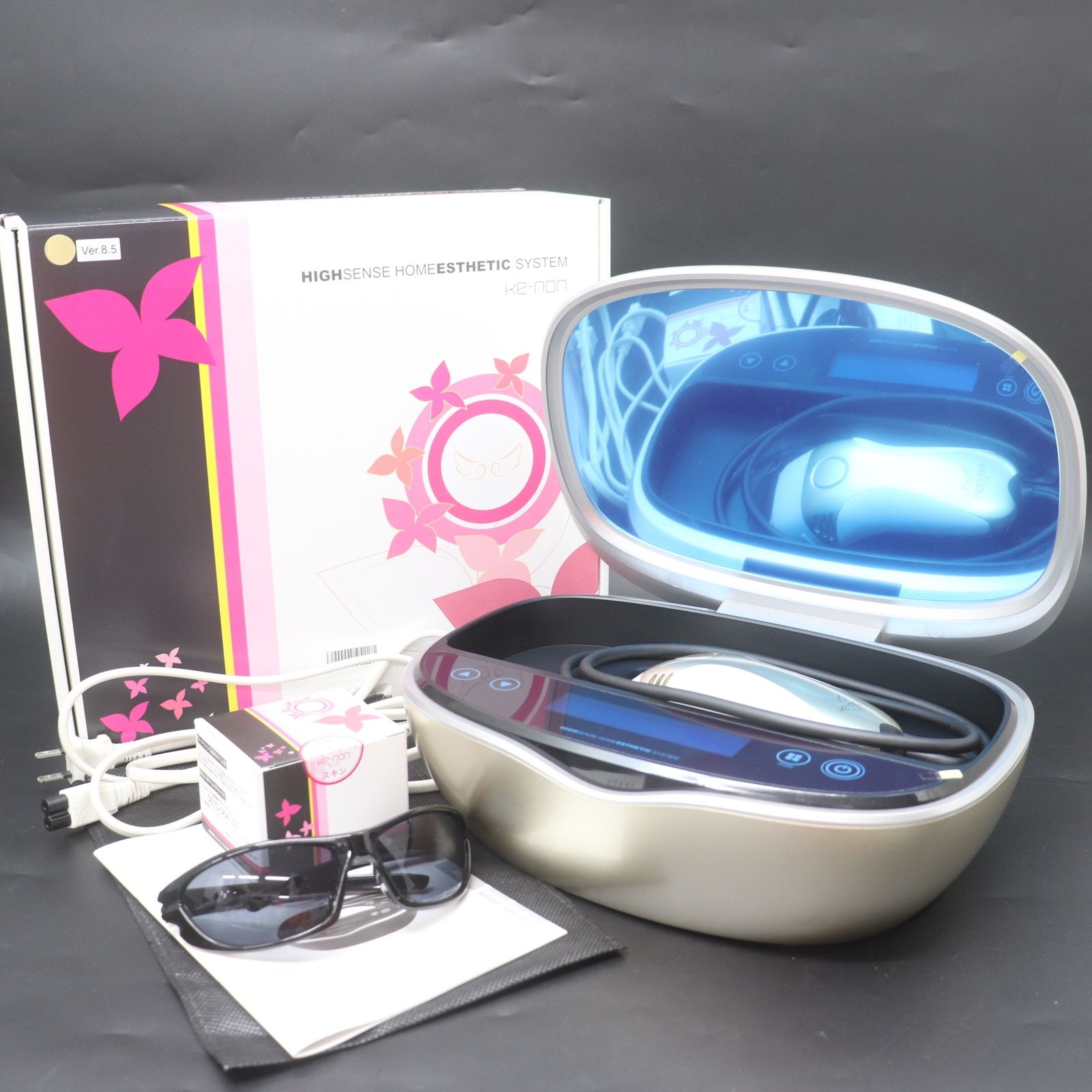 ITIBYEYI8SCU 美品 Kenon ケノン NIPL-2080 ver8.5 フラッシュ式 家庭用 美容機器 眉毛脱毛なし シャンパンゴールド