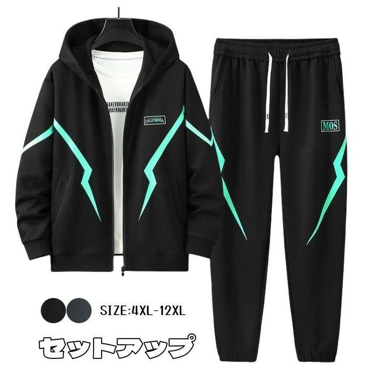 上下セットアップ メンズセットアップ ジップアップパーカー コットン ジャケット ストレッチ 長袖 スウェットパンツ トップス スウェット トレーニング アウト zz114321817c85