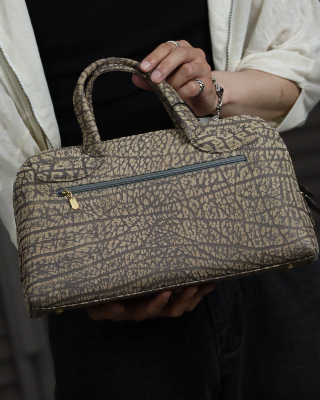 antelope leather handbag, 1980s- deadstock 80年代 デッドストック  