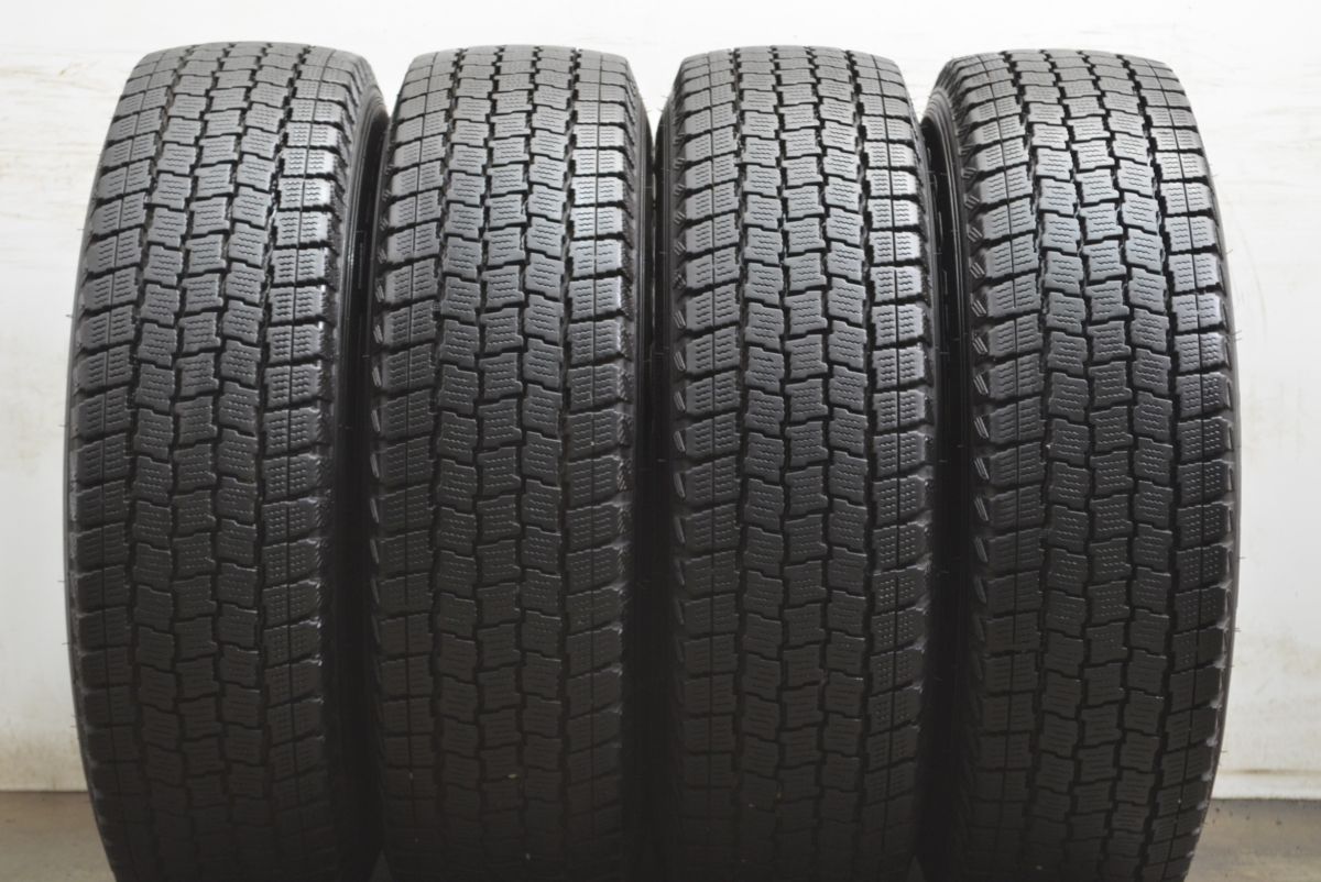 【正規品】激安＆送無も。 大 トヨタ 200系 ハイエース 純正 15in 6J 30 PCD139.7 グッドイヤー アイスナビカーゴ 195 80R15 スタッドレスタイヤ 4本セット 最低の価格！