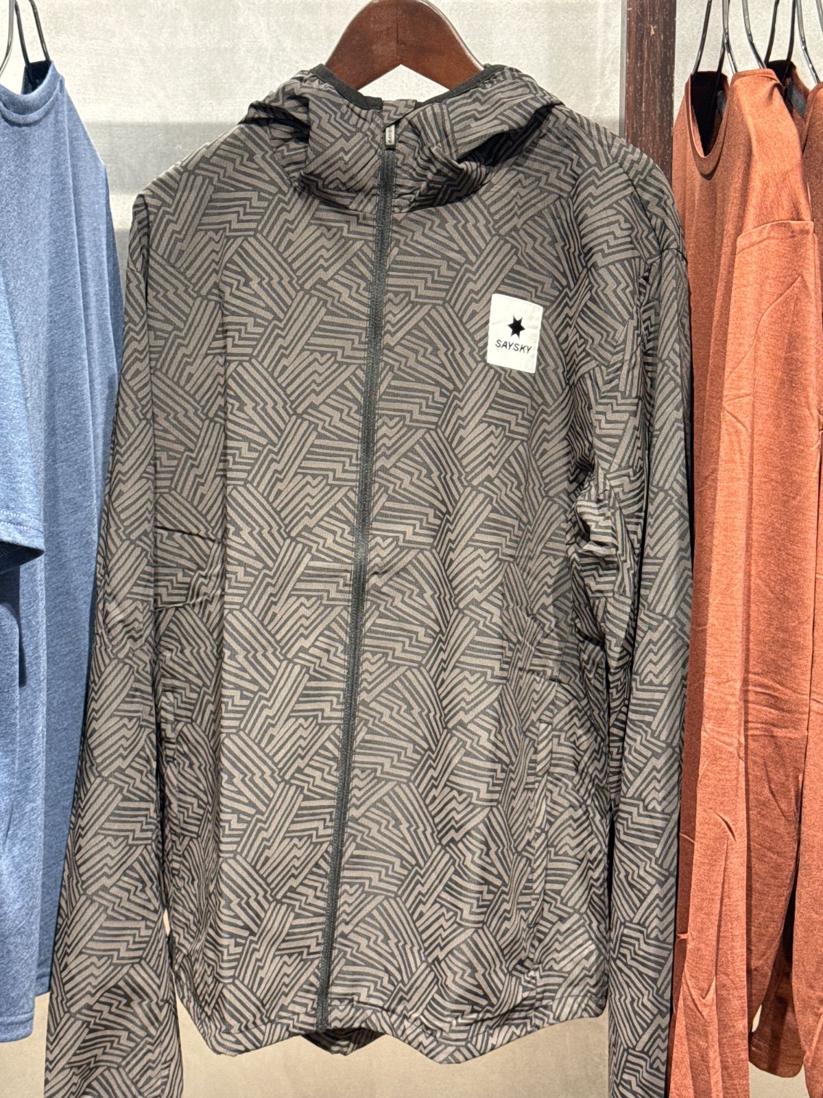 定価25 300円｜ 秋冬モデル SAYSKY REFLECTIVE BLAZE JACKET セイスカイ リフレクティブ ブレイズジャケット BLACK AOP Mサイズ