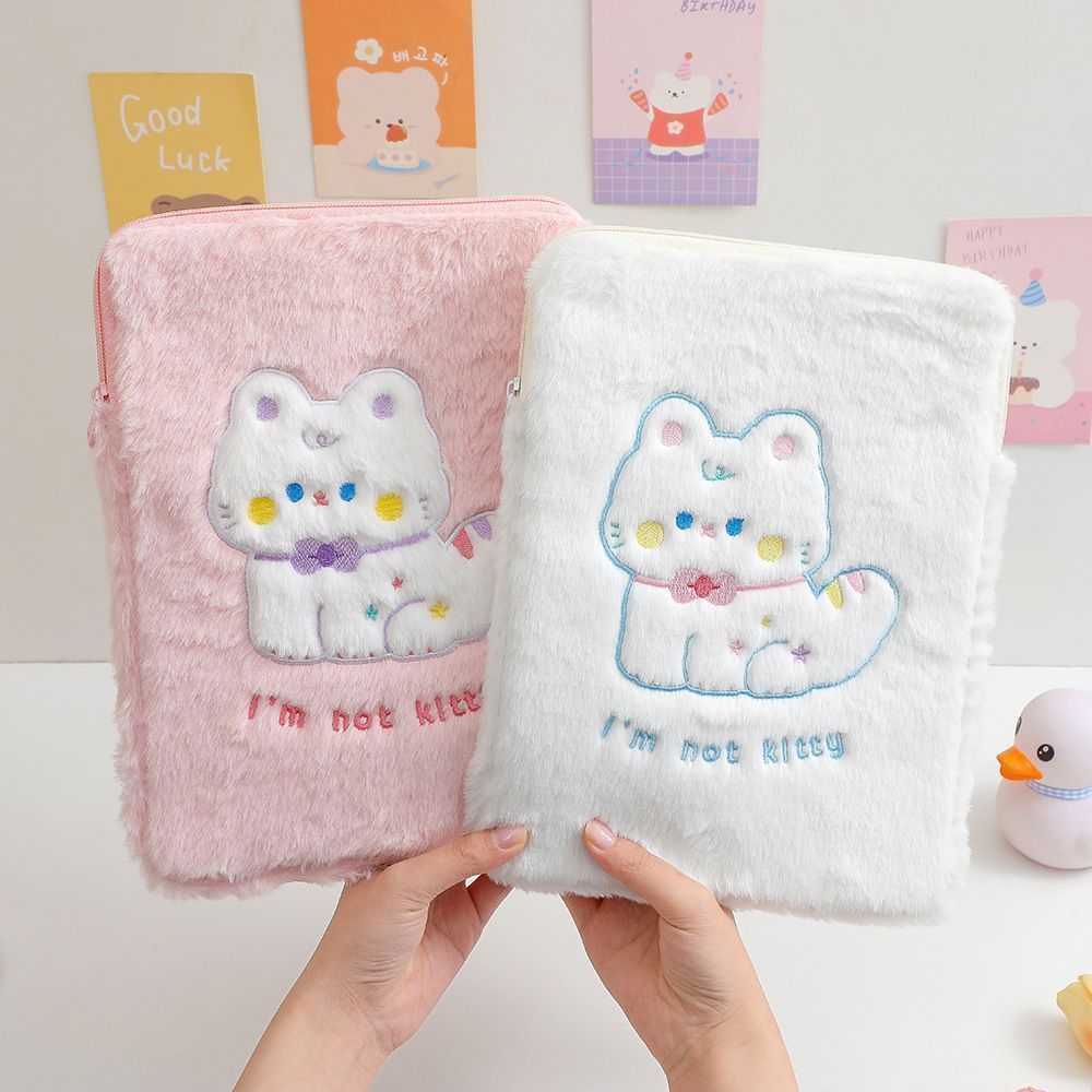 ねこちゃん ふわふわ パソコンケース アイパッドケース かわいい PCケースパソコンケース アイパッドケース かわいい PCケース ノートパソコン インナー バッグ 保護ケース おしゃれ 9.7-11インチ