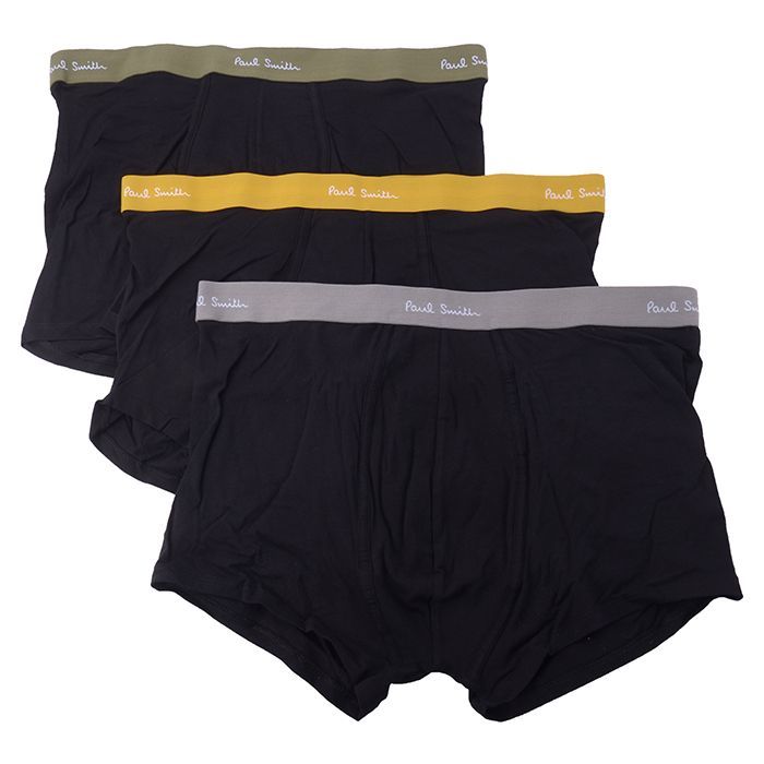 Paul Smith ポールスミス TRUNK 3 PACK M1A 914C A3PK17 ボクサーパンツ 下着ブラックマルチ