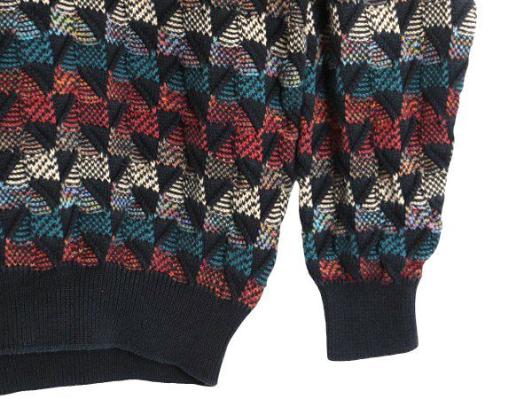 貴重【TUNDRA】90s VINTAGE カナダ製 3D ビンテージニットポロ お得なクーポン配布中!】 90s カナダ製 TUNDRA 3D 立体編み