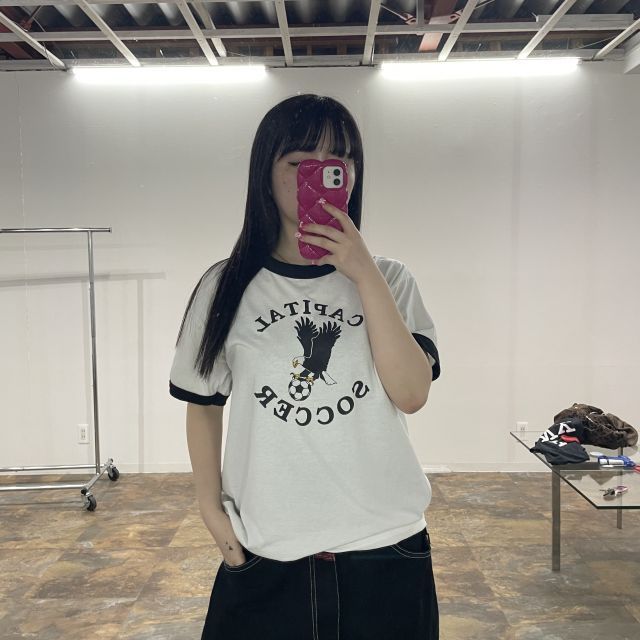 【Hanes/ヘインズ】リンガーTシャツ