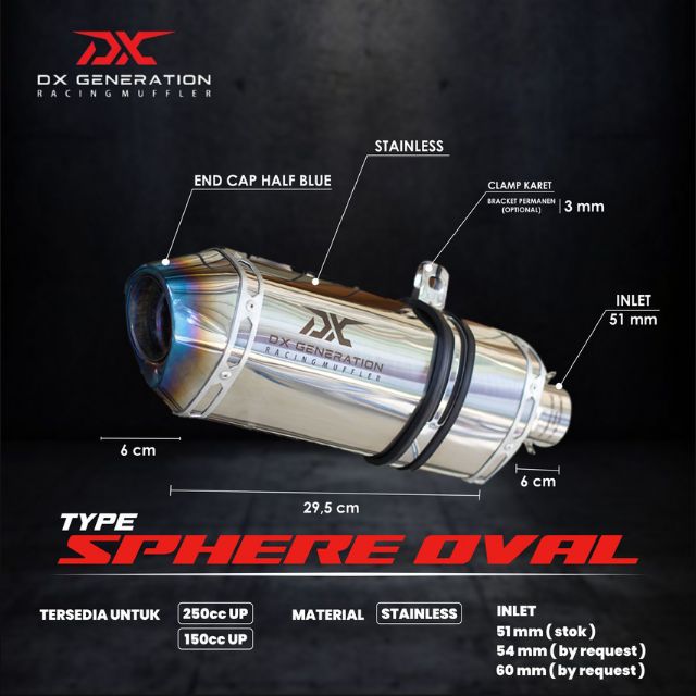 DX GENERATION SPHERE OVAL スリップオンマフラー ZX-25R ZX-4R - メルカリ