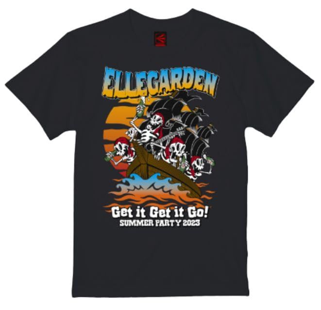 ELLEGARDEN (エルレガーデン) エルレ Get it Get it Go! SUMMER PARTY 2023 Tシャツ  BLACK（XXL） - メルカリ