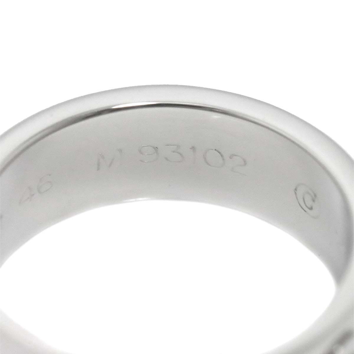 カルティエ Cartier ラブ #46 リング Pt プラチナ 指輪 Love Ring  