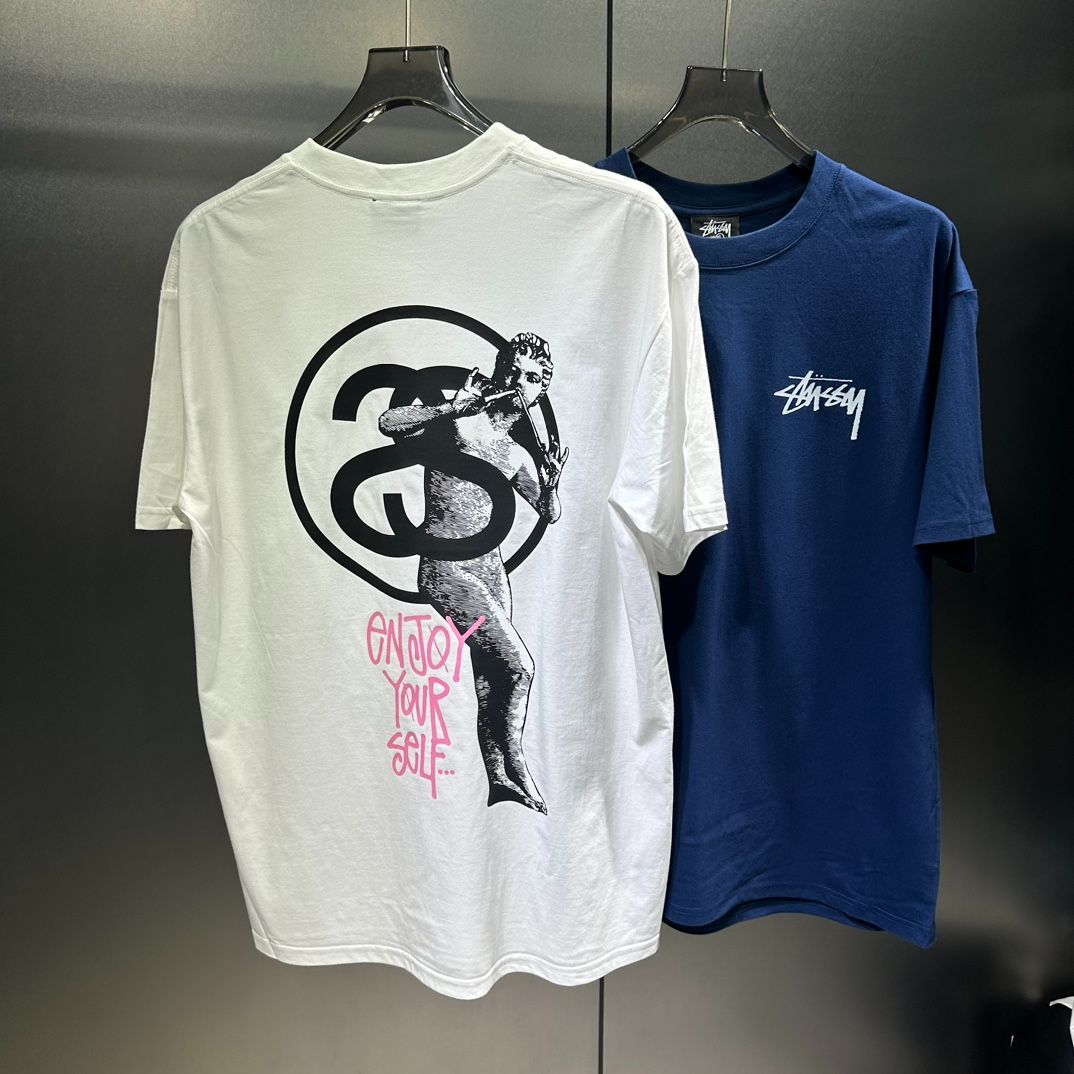 ステューシー Stussy x 石像アートバックプリントロゴダブルガーゼショートスリーブTシャツ - メルカリ