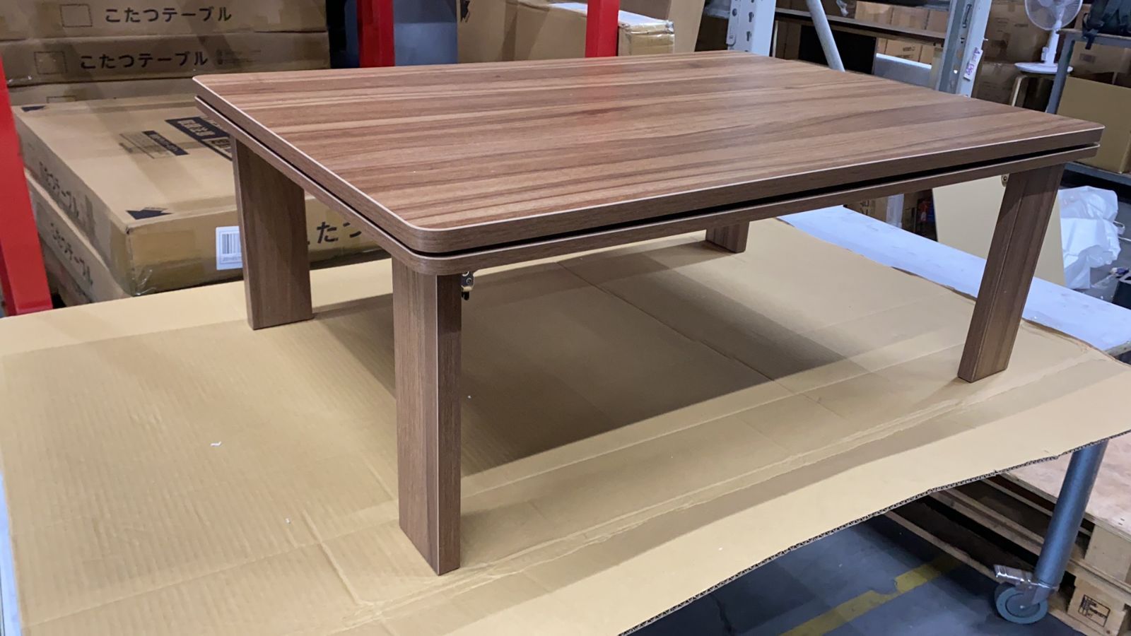 こたつ テーブル 暖房器具 折れ脚こたつ カーボンヒーター 手元コントローラー 長方形 家具 幅105ｘ奥75cm ヒーターユニット リビングテーブル zd10575-mc50-br