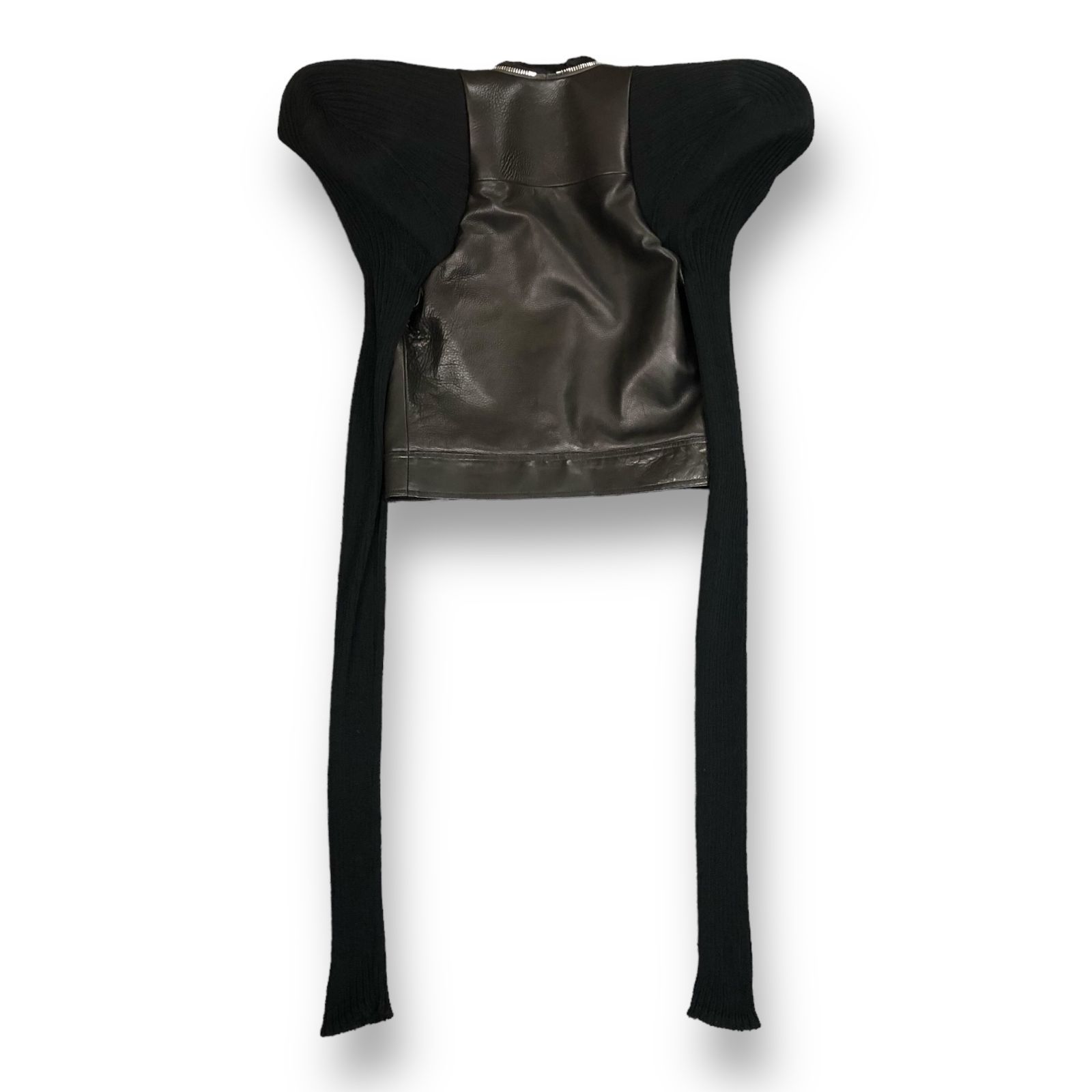 【関税＆送料込み】Rick Owens Low Neck Biker Rick Owens Low neck biker jacket - Black - Women | RP16S9701LN09