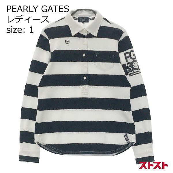 PEARLY GATES パーリーゲイツ 30周年 長袖ポロシャツ ニコちゃん