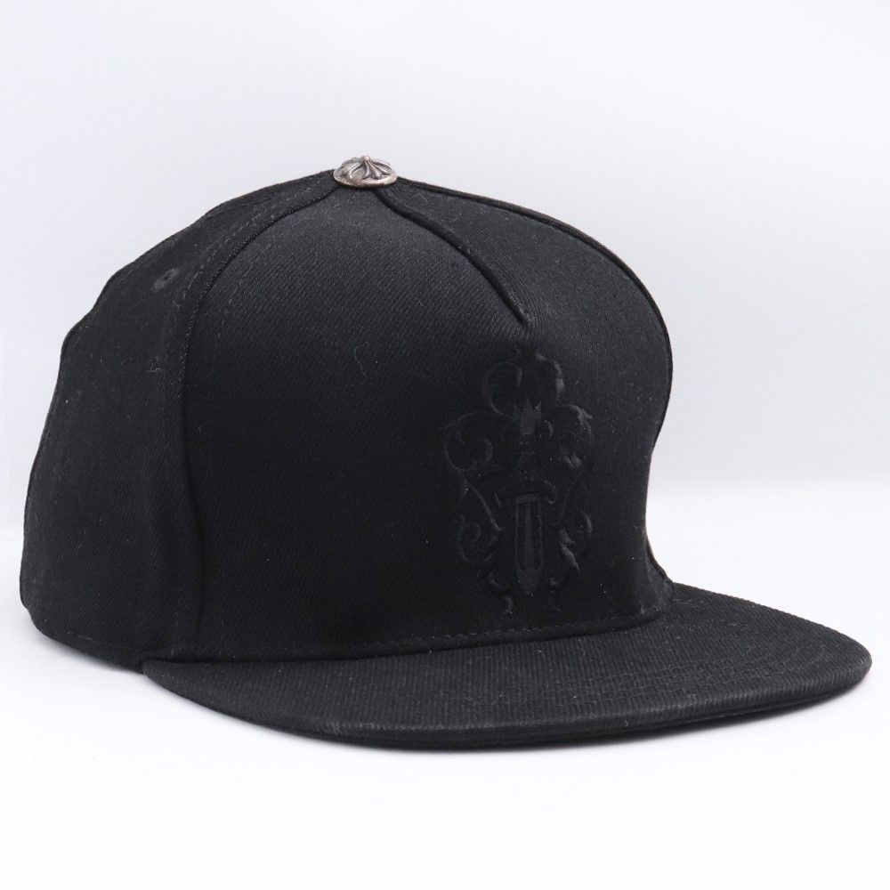 CHROME HEARTS ベースボールデニムキャップ ダガー ブラック