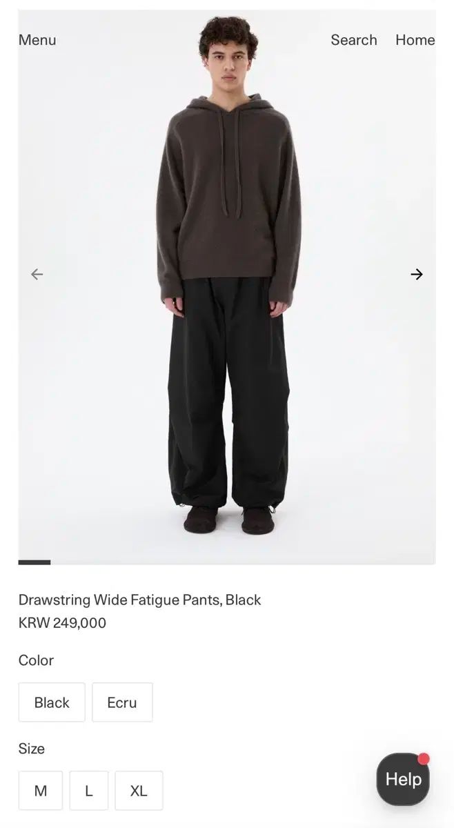 xl AMOMENTO アモーメント ワイド ファティーグ パンツ
