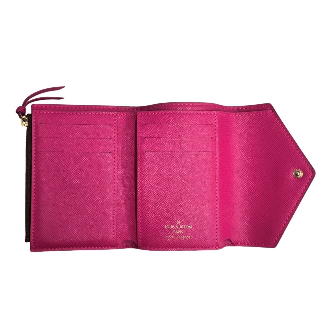 中古】LOUIS VUITTON ポルトフォイユヴィクトリーヌ 三つ折り財布  