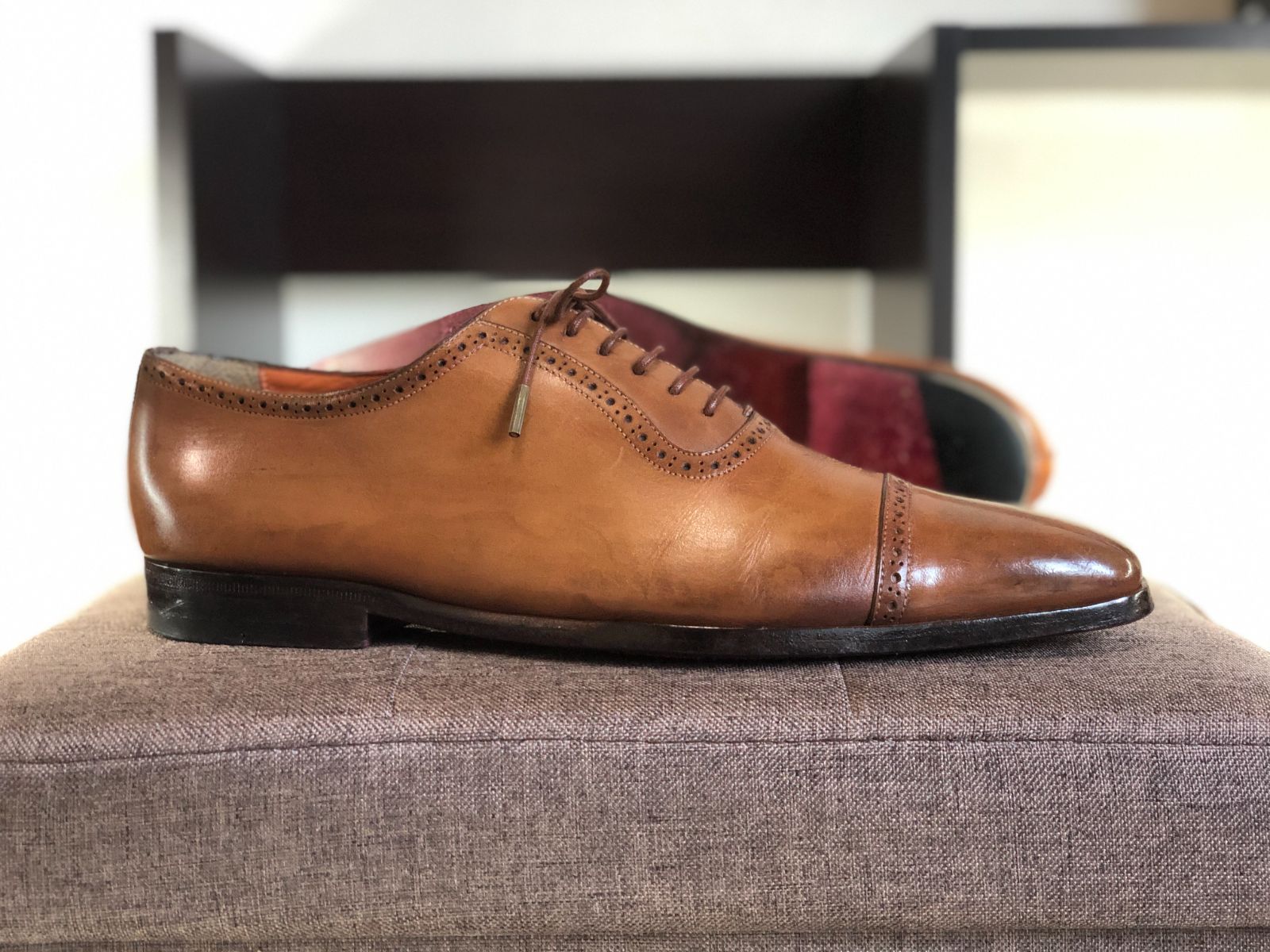 Santoni クォーターブローグ 新品未使用