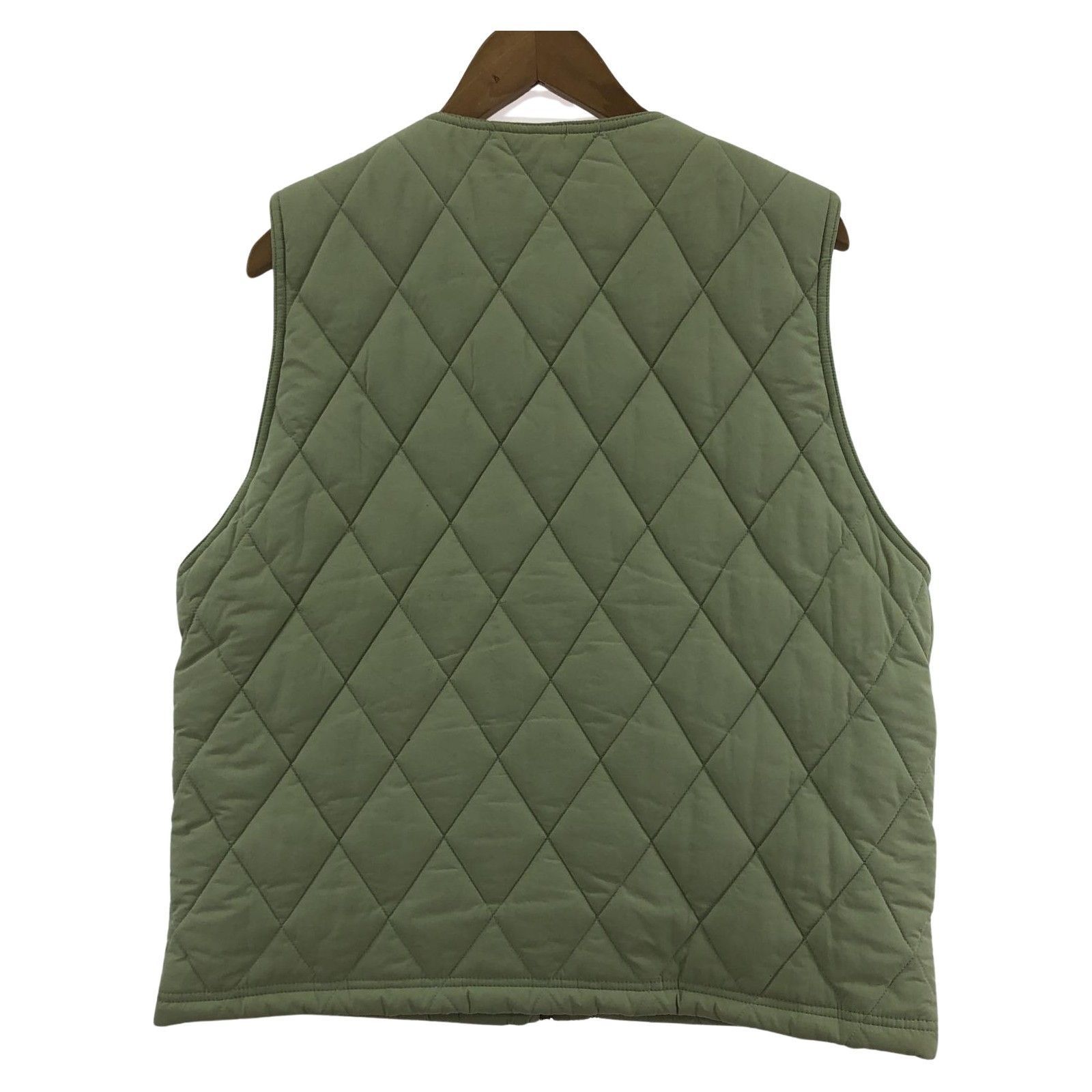 STUSSY/Diamond Quilted Vest/キルティングベスト/S/グリーン - メルカリ