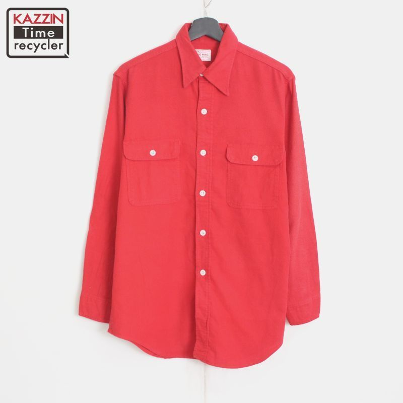 MARUKYU ジップアップシャツ Mサイズ 赤 62079591308_1.jpg