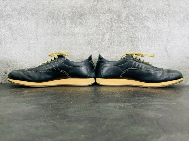 BURBERRY バーバリー バーバリー ローカットスニーカー レザー Bu1340 26cm メンズ ブラック