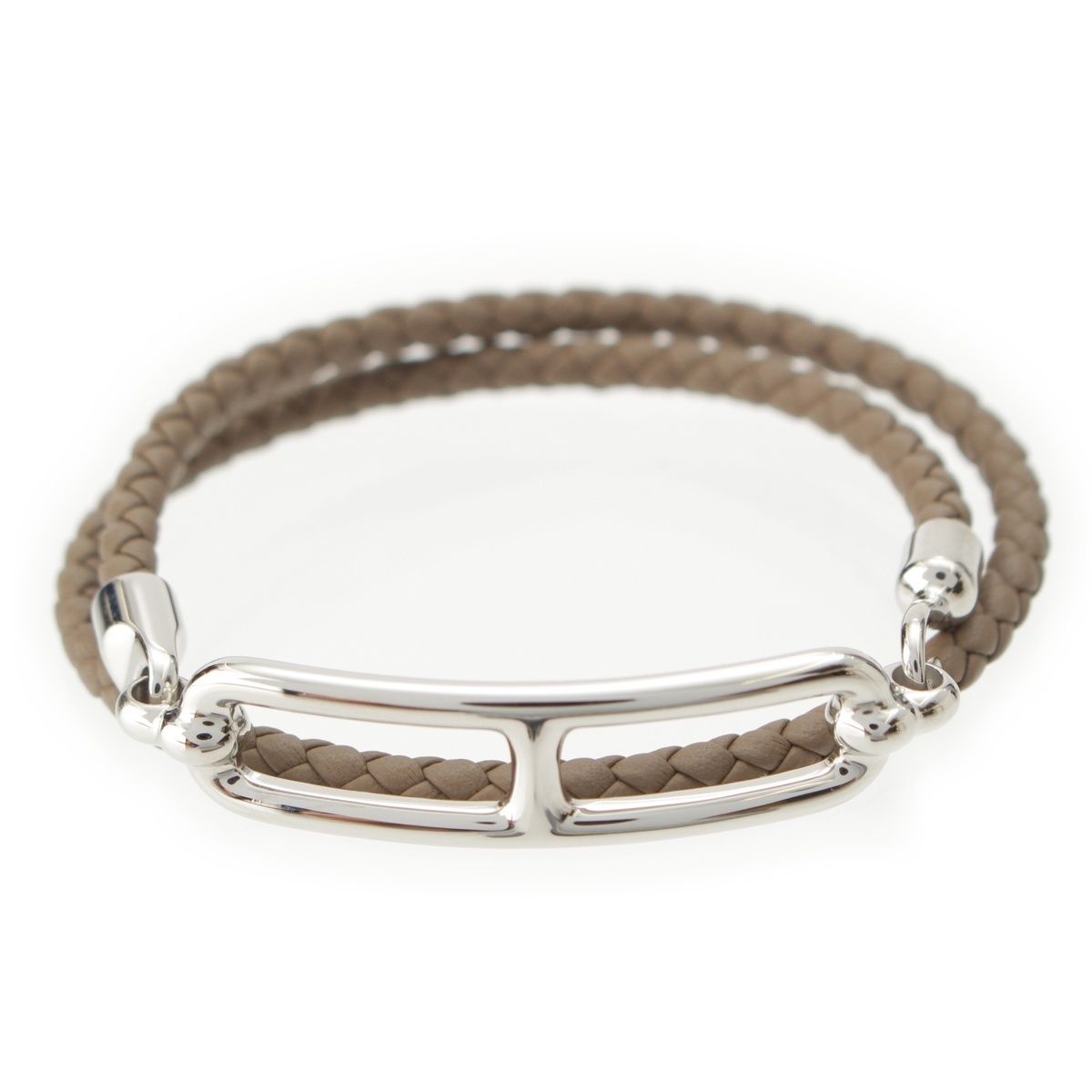 エルメス ルリ ドゥブルトゥール T2 レザー ブレスレット アクセサリー