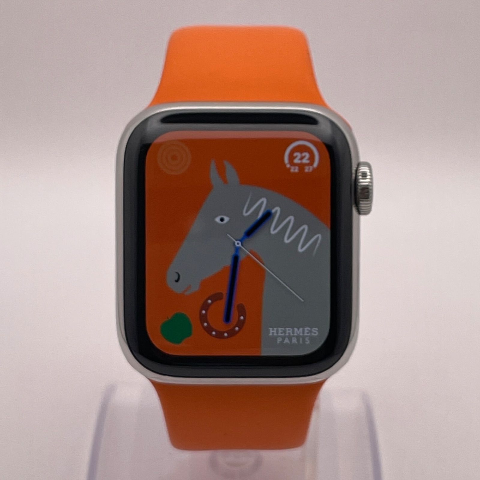 Apple Watch HERMES エルメス オレンジラバーバンド - バンド