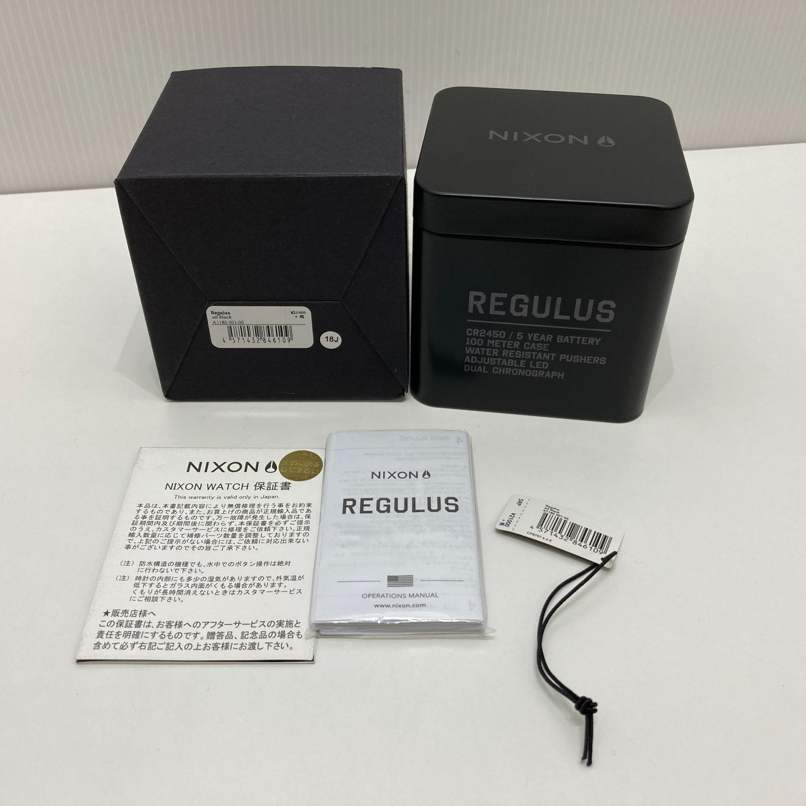 NIXON Regulus ニクソン レグルス A1180 001-00 デジタル 黒 ブラック 