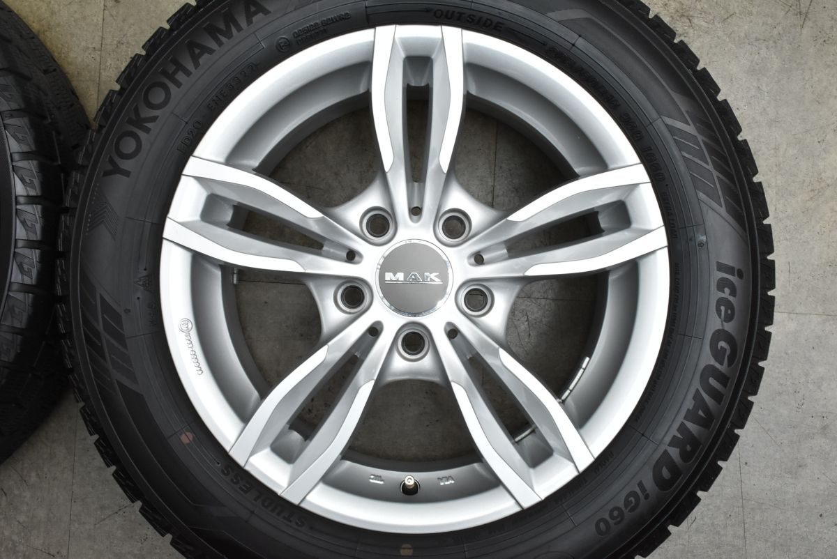 使用僅か バリ溝 MAK LUFT 16in 7J 34 PCD120 アイスガードiG60 205 60R16 BMW F30 3シリーズ F20 1シリーズ MINI ミニ クロスオーバー FFCRYSTALESIA_COM