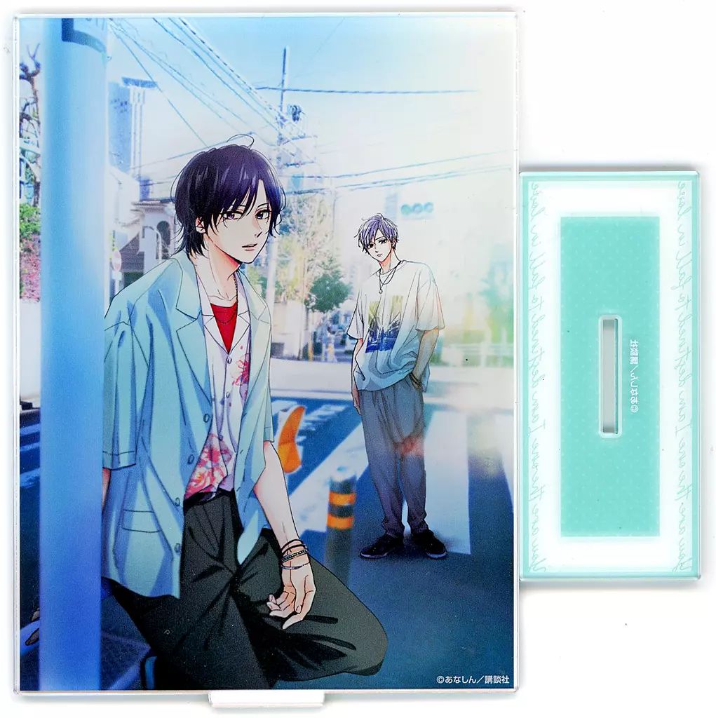 中古】アクリルスタンド・アクリルパネル 相馬伊織＆瀬野仁(ブルー