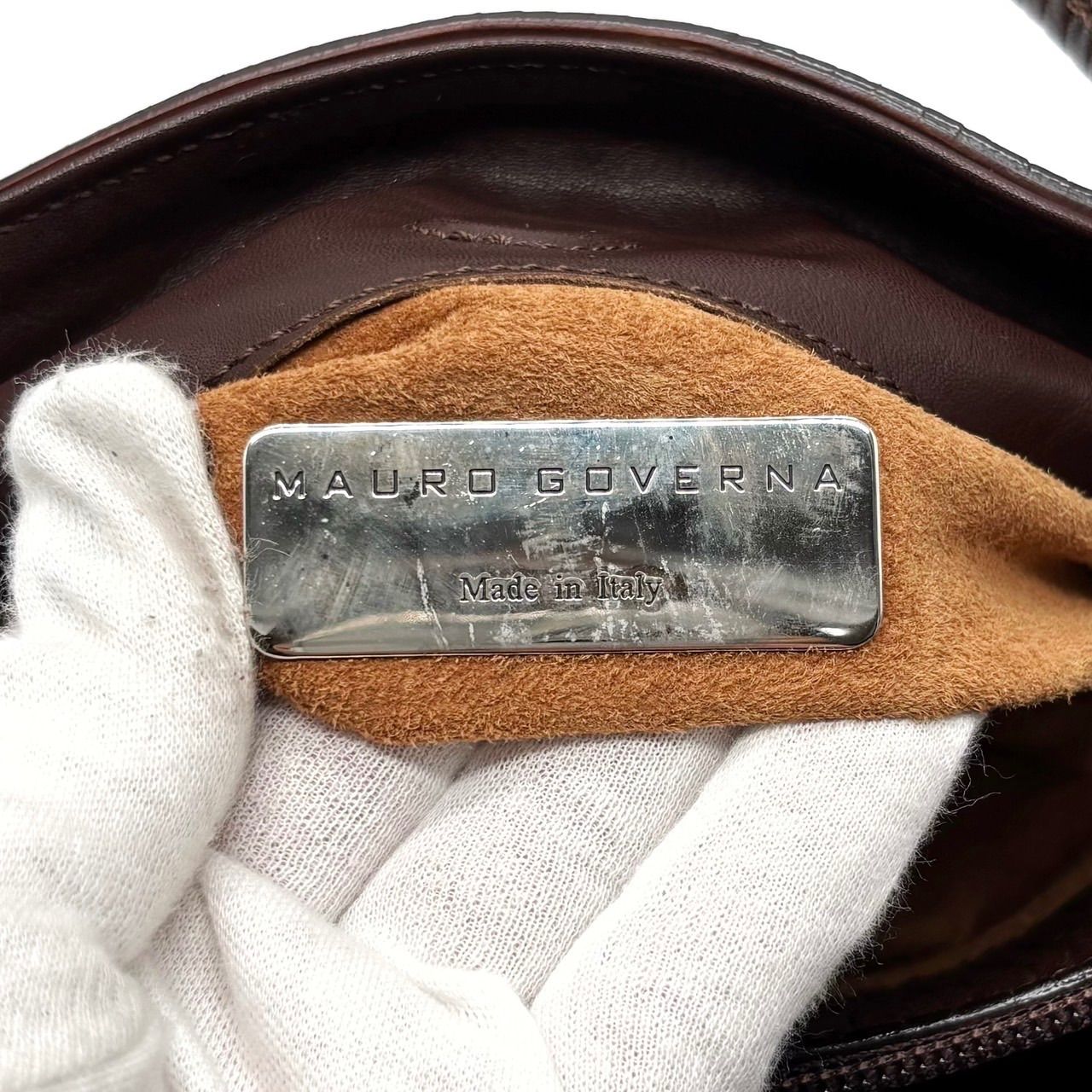 良品】 MAURO GOVERNA マウロゴヴェルナ トートバッグ ハンドバッグ 