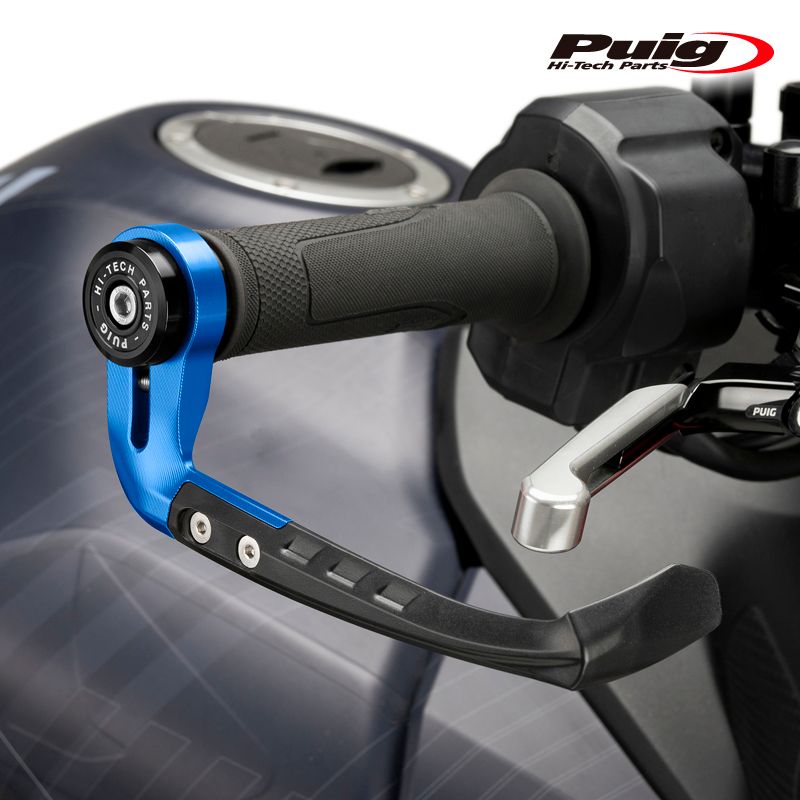 Puig 21993A BRAKE LEVER PROTECTOR RAW BLUE 汎用 プーチ ブレーキレバープロテクター