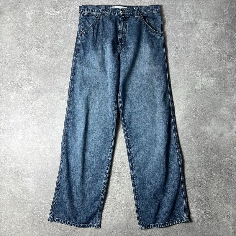 00s Levis 5ポケット ワイド ストレート デニム パンツ 33 34 / 00年代 リーバイス オールド ジーンズ ジーパン バギー