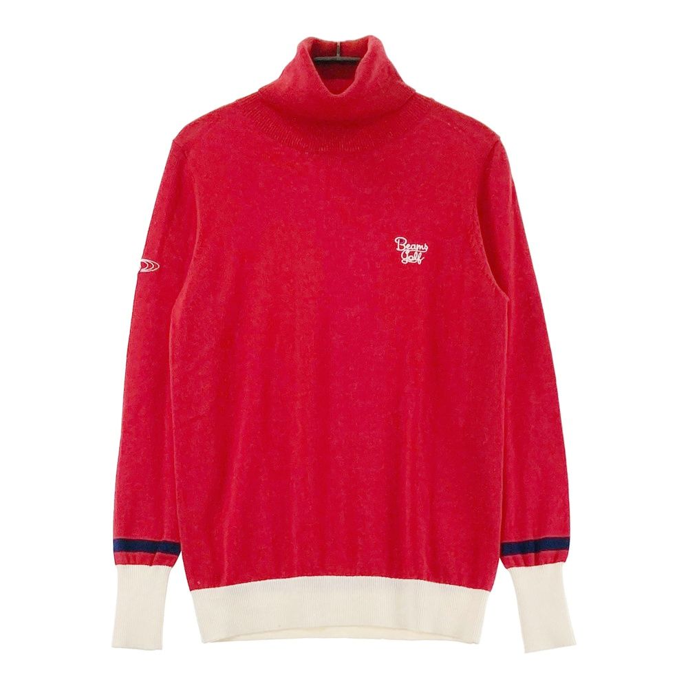 BEAMS GOLF ビームスゴルフ タートルネック ニット セーター ロゴ M